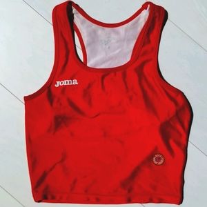 Crop top sports bra tank m